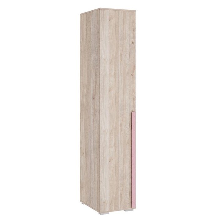 Шкаф однодверный "Лайк 01.01", 400  550  2100 мм, цвет дуб мария / роуз от компании Интернет-гипермаркет «MALL24» - фото 1