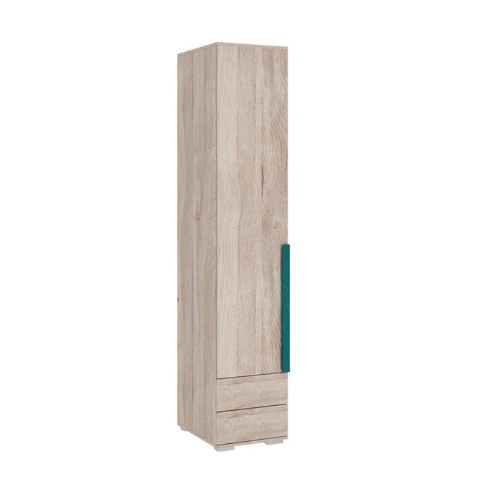 Шкаф однодверный "Лайк 54.01", 400  550  2100 мм, цвет дуб мария / изумруд от компании Интернет-гипермаркет «MALL24» - фото 1