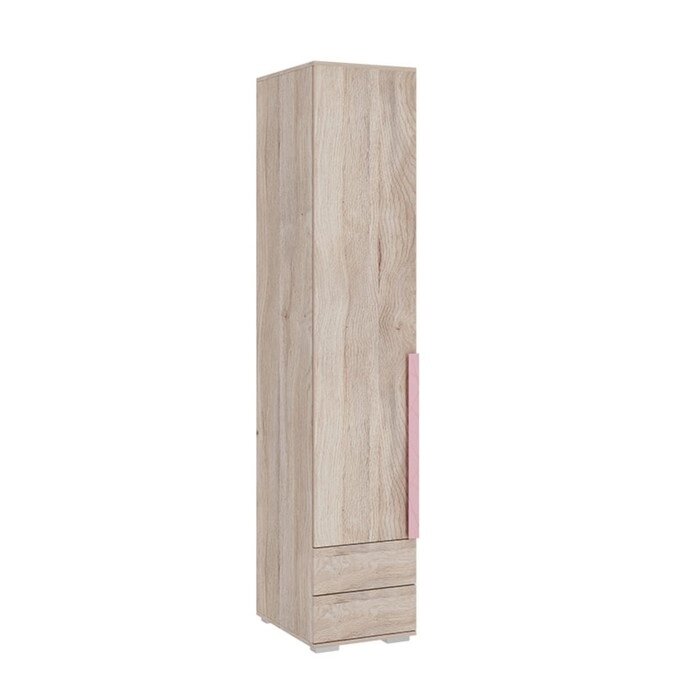 Шкаф однодверный "Лайк 54.01", 400  550  2100 мм, цвет дуб мария / роуз от компании Интернет-гипермаркет «MALL24» - фото 1