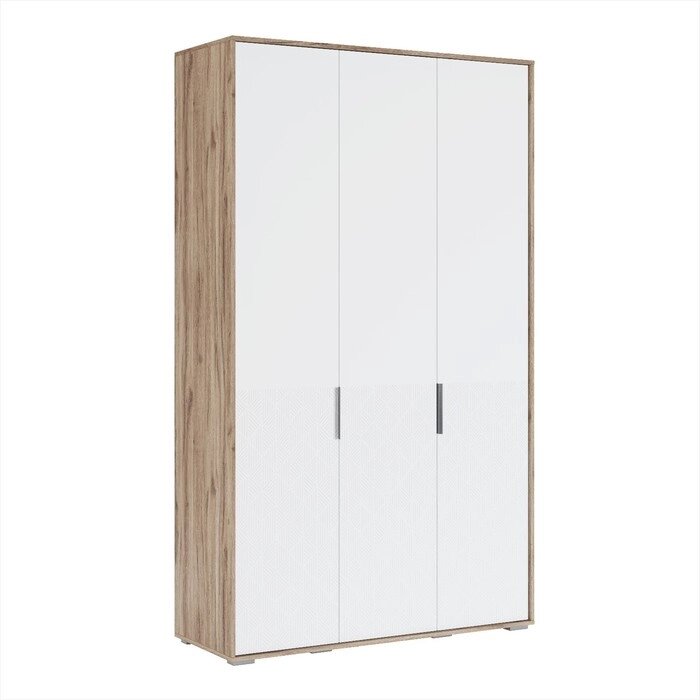 Шкаф трёхдверный "Николь №7", 13675232320 мм, цвет дуб альпийский/белое сияние от компании Интернет-гипермаркет «MALL24» - фото 1
