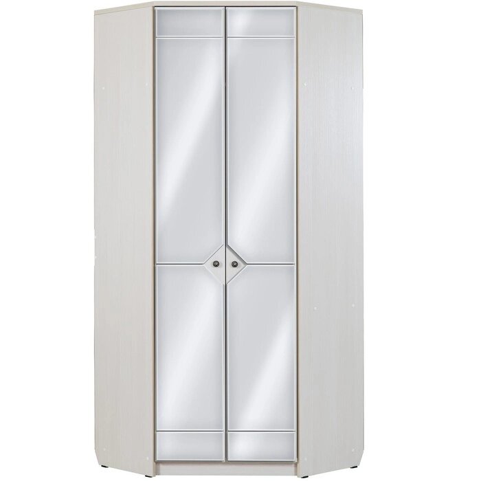 Шкаф угловой с зеркалом "Азалия 23", цвет бодега белая от компании Интернет-гипермаркет «MALL24» - фото 1