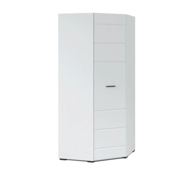 Шкаф угловой "Йорк", 524  340  2050 мм, цвет белый / белый глянец от компании Интернет-гипермаркет «MALL24» - фото 1