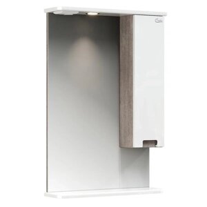 Шкаф-зеркало для ванной комнаты Onika "Харпер 52" белый, правый 52х15,5х86 см