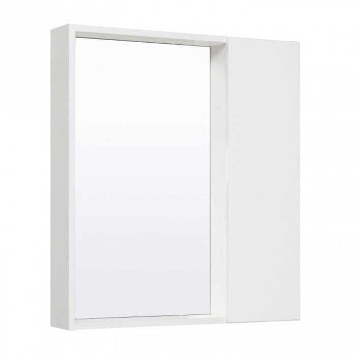 Шкаф-зеркало "Манхэттен 65" белый, универсальный от компании Интернет-гипермаркет «MALL24» - фото 1