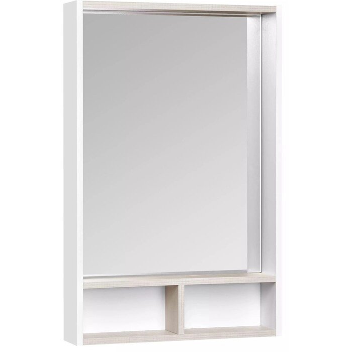 Шкаф-зеркало "Йорк 55", цвет белый ясень от компании Интернет-гипермаркет «MALL24» - фото 1