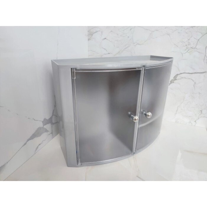 Шкафчик для ванной, 32х43х17 см, цвет прозрачный-серый от компании Интернет-гипермаркет «MALL24» - фото 1