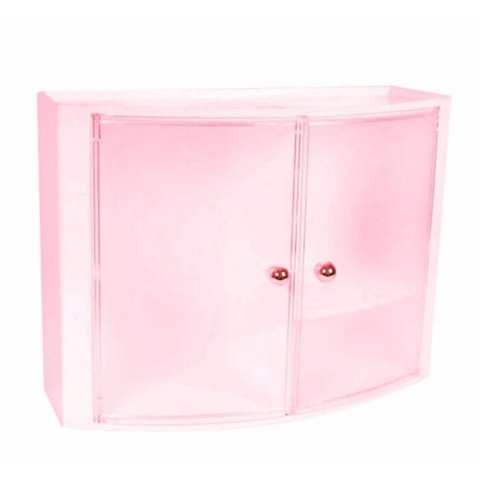 Шкафчик для ванной, 32х43х17 см, розовый от компании Интернет-гипермаркет «MALL24» - фото 1