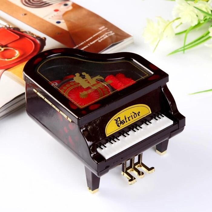 Шкатулка музыкальная "Рояль с белыми клавишами" от компании Интернет-гипермаркет «MALL24» - фото 1