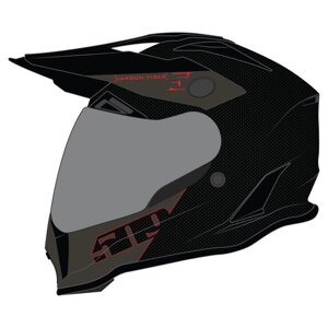 Шлем 509 Delta R3 Carbon Fidlock (ECE), размер M, красный