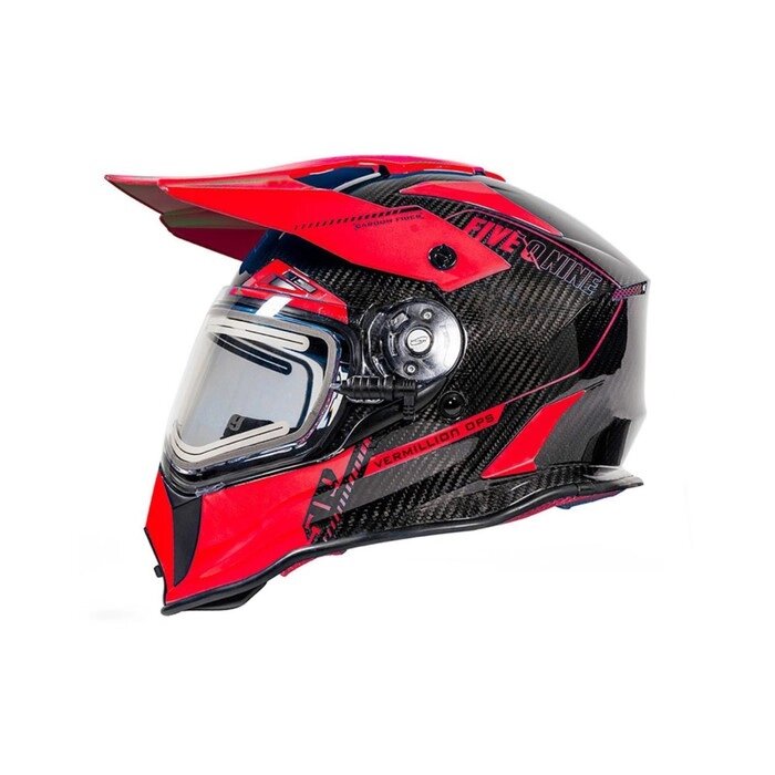 Шлем 509 Delta R3L Carbon с подогревом, размер S, красный, чёрный от компании Интернет-гипермаркет «MALL24» - фото 1