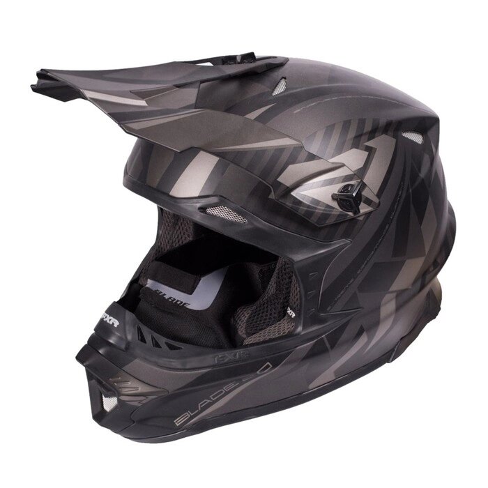 Шлем FXR Blade Throttle, размер XS, чёрный от компании Интернет-гипермаркет «MALL24» - фото 1