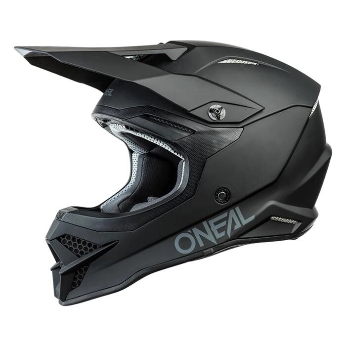 Шлем кроссовый O’NEAL 3Series SOLID цвет черный, размер L от компании Интернет-гипермаркет «MALL24» - фото 1