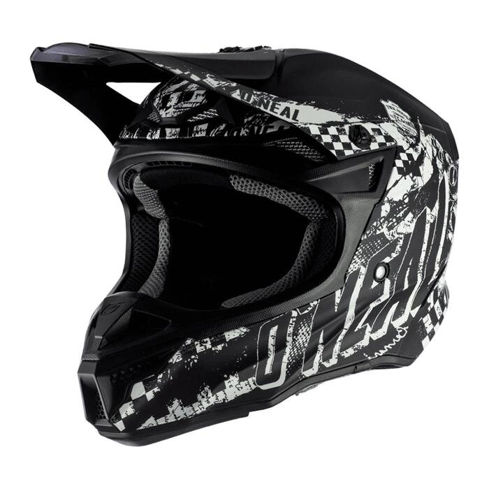 Шлем кроссовый O’NEAL 5Series RIDER цвет черный/белый, размер M от компании Интернет-гипермаркет «MALL24» - фото 1