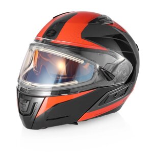Шлем снегоходный ZOX Condor Parkway, стекло с электроподогревом, глянец, красный/черный, XL 770244