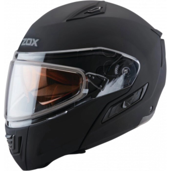 Шлем снегоходный ZOX Condor, стекло с электроподогревом, матовый, черный, L от компании Интернет-гипермаркет «MALL24» - фото 1