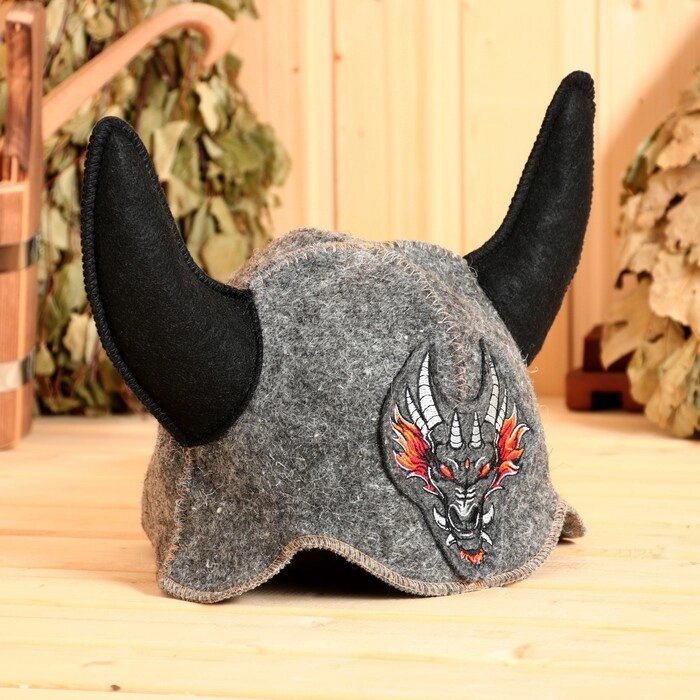 Шлем викинга "Дракон", полушерсть от компании Интернет-гипермаркет «MALL24» - фото 1