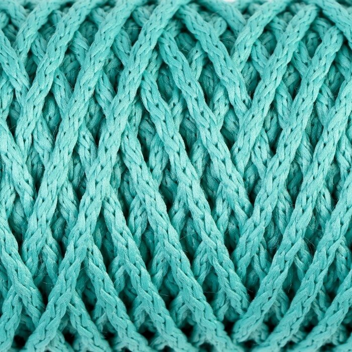 Шнур для вязания "Классик" без сердечника 100% полиэфир ширина 4мм 100м (бирюзовый) от компании Интернет-гипермаркет «MALL24» - фото 1