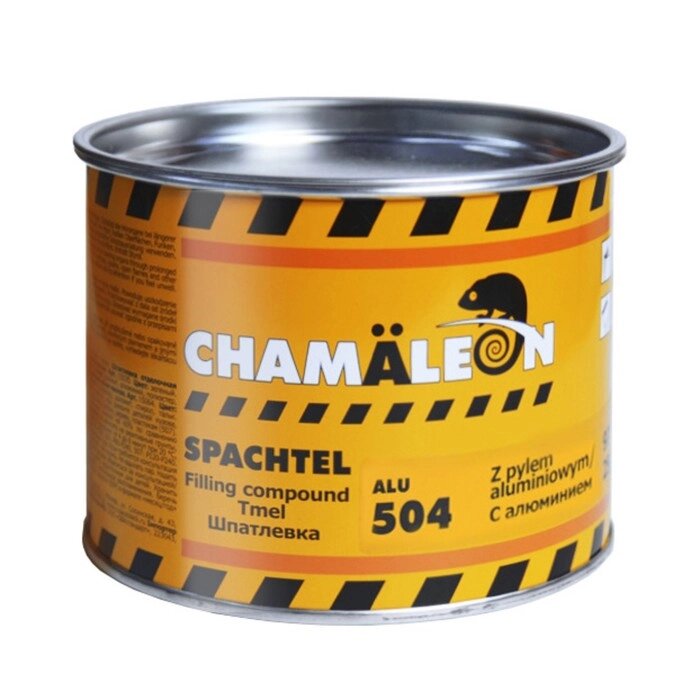Шпатлевка CHAMAELEON, с алюминием (отвердитель в комплекте), 1 кг от компании Интернет-гипермаркет «MALL24» - фото 1