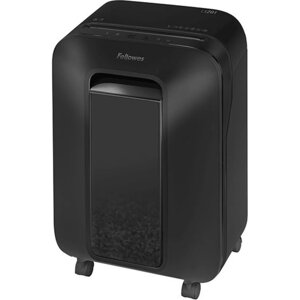 Шредер Fellowes PowerShred LX201 черный (секр. P-5) перекрестный 12лист. 22лтр. скрепки скоб 106692