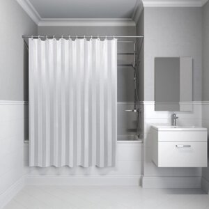 Штора для ванной Rigone, 180 х 200 см, цвет белый