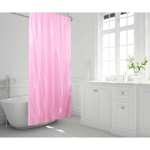 Штора для ванной Rigone, 180 х 200 см, цвет розовый