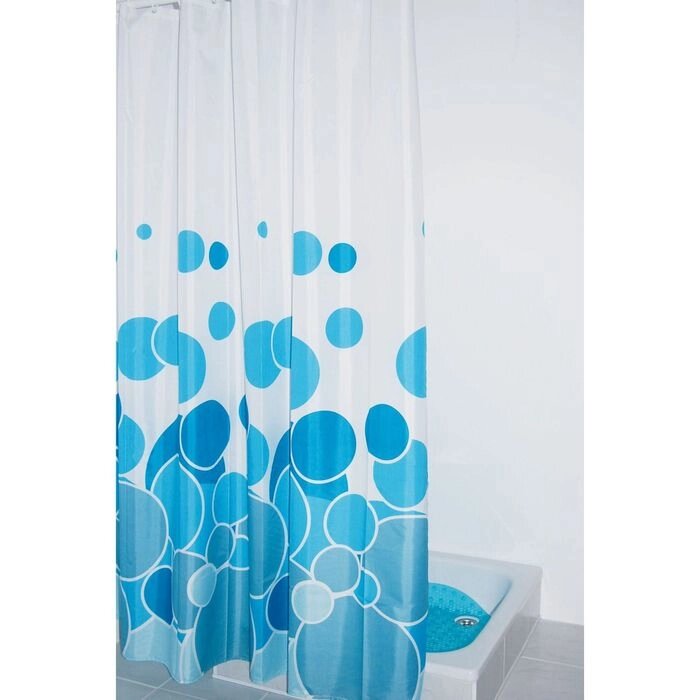 Штора для ванных комнат Kani, цвет синий от компании Интернет-гипермаркет «MALL24» - фото 1