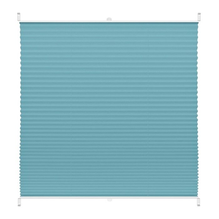 Штора плиссе "Плайн", 35 х 160 см, цвет бирюзовый от компании Интернет-гипермаркет «MALL24» - фото 1