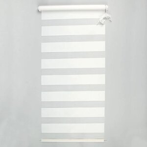 Штора-ролет "День и Ночь", 140 х 160 см, цвет белый