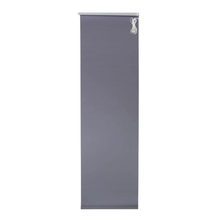 Штора рулонная 160 х 175 см "Плайн", цвет серый от компании Интернет-гипермаркет «MALL24» - фото 1