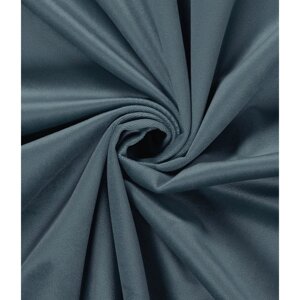 Штора "Велюр", размер 150x260 см, цвет голубой