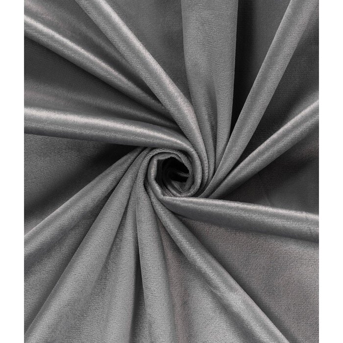 Штора "Велюр", размер 200x260 см, цвет стальной от компании Интернет-гипермаркет «MALL24» - фото 1