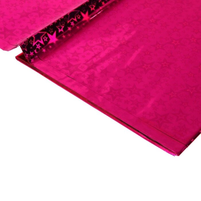 Скатерть "Голография" звёзды, 137х183 см, цвет розовый от компании Интернет-гипермаркет «MALL24» - фото 1