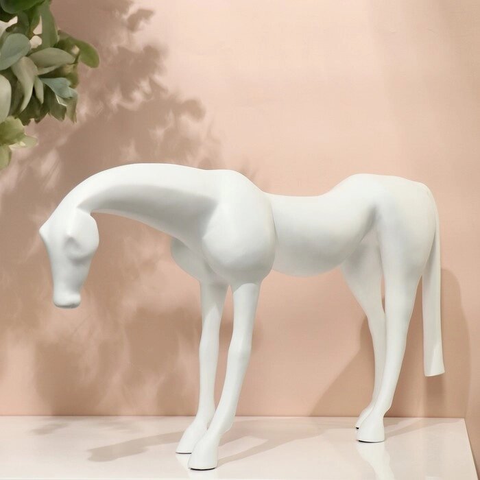 Скульптура "Лошадь", полистоун, 65 х 12 х 33 см от компании Интернет-гипермаркет «MALL24» - фото 1