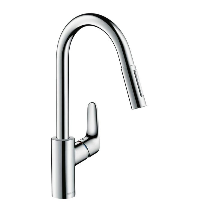 Смеситель Hansgrohe Focus для кухни с выдвижным изливом от компании Интернет-гипермаркет «MALL24» - фото 1