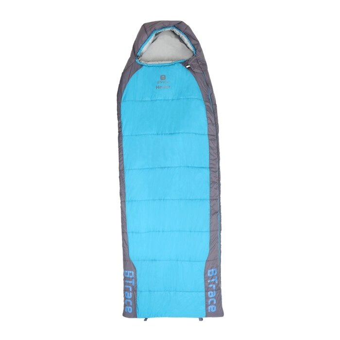 Спальный мешок BTrace Hover, левый, цвет серый, синий от компании Интернет-гипермаркет «MALL24» - фото 1
