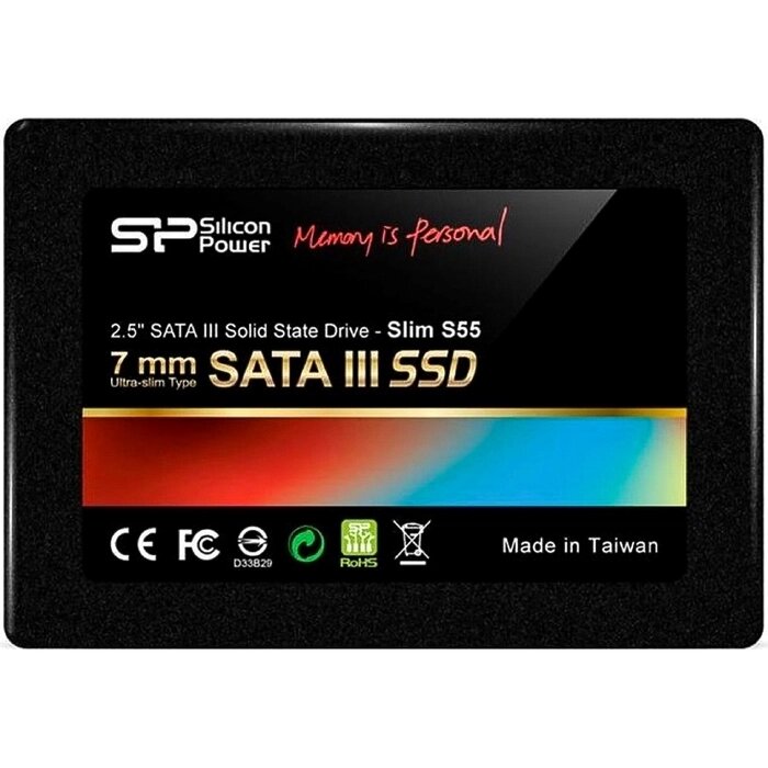 SSD накопитель Silicon Power S55 120Gb (SP120GBSS3S55S25) SATA-III от компании Интернет-гипермаркет «MALL24» - фото 1