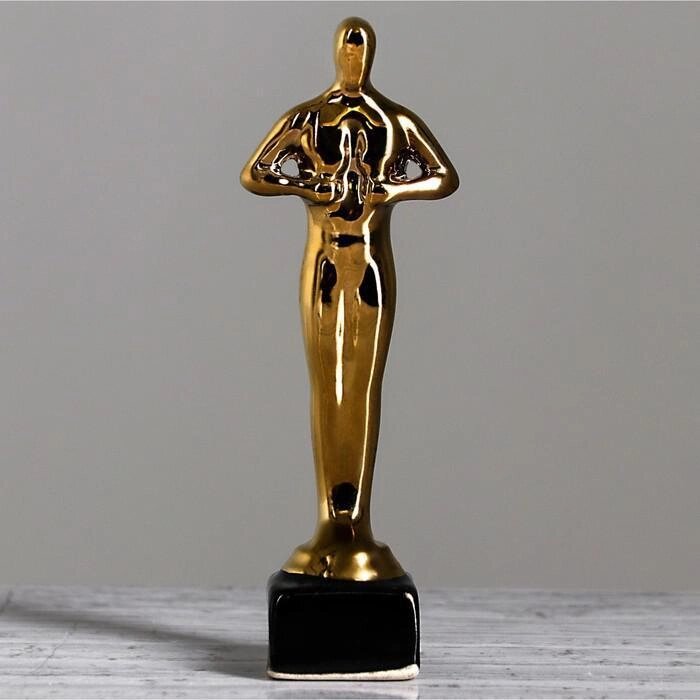 Статуэтка "Оскар", покрытие булат, под нанесение, 9 см от компании Интернет-гипермаркет «MALL24» - фото 1
