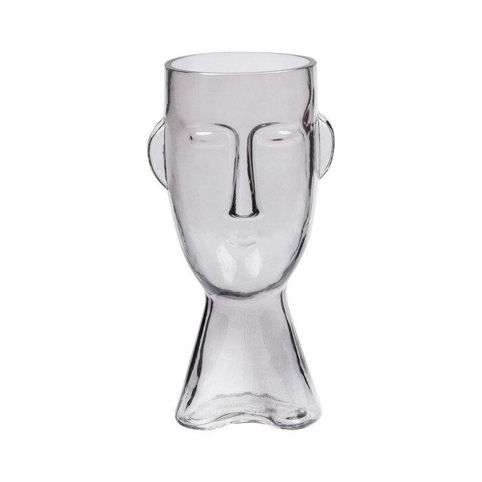 Стеклянная ваза "Фейс", 121123,5 см, цвет прозрачный от компании Интернет-гипермаркет «MALL24» - фото 1