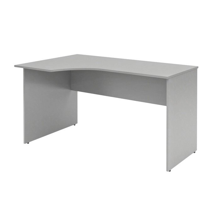 Стол эргономичный SIMPLE SET160-1(L), серый, 1600х900х760 мм от компании Интернет-гипермаркет «MALL24» - фото 1