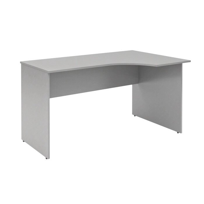 Стол эргономичный SIMPLE SET160-1(R), серый, 1600х900х760 мм от компании Интернет-гипермаркет «MALL24» - фото 1