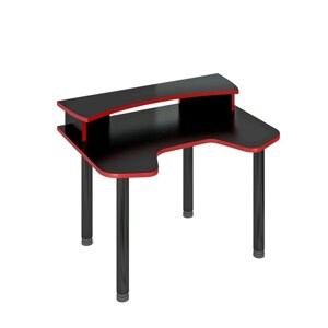 Стол с надстройкой "СКЛ Игр120МО", 1200 900 945 мм, цвет чёрный