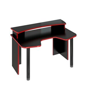 Стол с надстройкой "СКЛ Игр140", 1400 900 945 мм, цвет чёрный