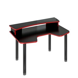 Стол с надстройкой "СКЛ Игр140МО", 1400 900 945 мм, цвет чёрный