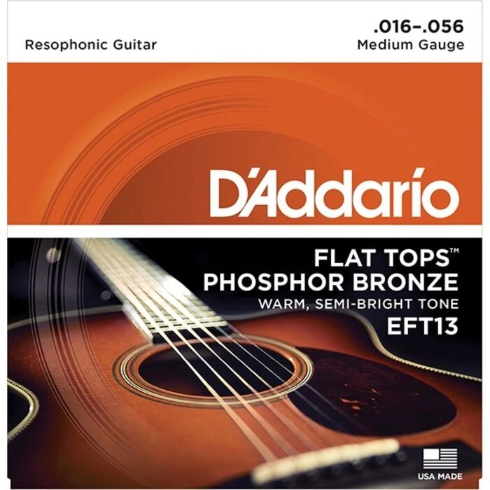 Струны для акустической гитары D'Addario EFT13 FLAT TOPS от компании Интернет-гипермаркет «MALL24» - фото 1