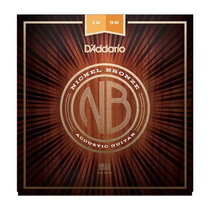 Струны для акустической гитары D'Addario NB1256 Nickel Bronze, Light Top/Med Bottom, 12-56 от компании Интернет-гипермаркет «MALL24» - фото 1