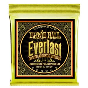 Струны для акустической гитары ERNIE BALL 2556 - Everlast 80/20 Bronze (12 - 16 - 24w - 32 - 44 - 54)