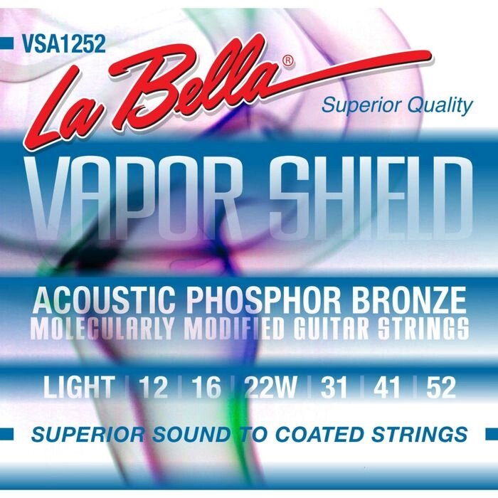 Струны для акустической гитары La Bella VSA1252 Vapor Shield 12-52 от компании Интернет-гипермаркет «MALL24» - фото 1