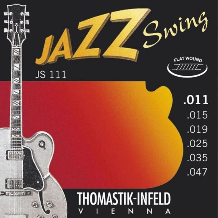 Струны для акустической гитары Thomastik JS111 Jazz Swing, Light, сталь/никель, 11-47 от компании Интернет-гипермаркет «MALL24» - фото 1