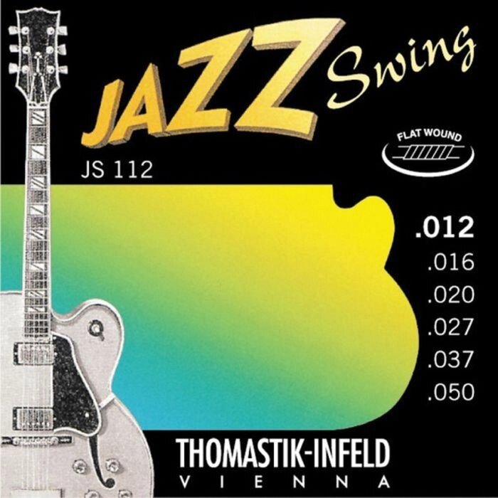 Струны для акустической гитары Thomastik JS112 Jazz Swing, Medium Light, сталь/никель,12-50   230450 от компании Интернет-гипермаркет «MALL24» - фото 1