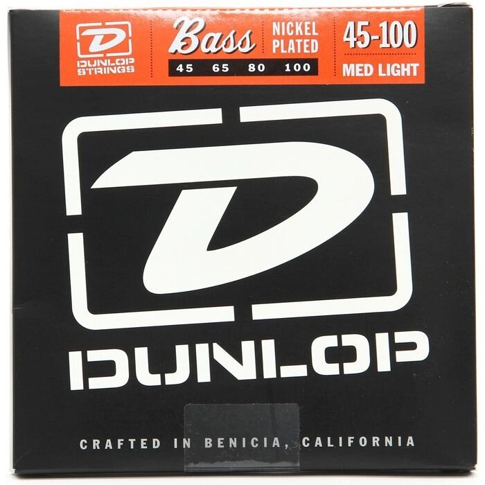 Струны для бас-гитары Dunlop DBN45100, Medium Light, 45-100 от компании Интернет-гипермаркет «MALL24» - фото 1